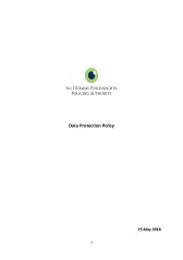 Policing Authority Data Protection Policy